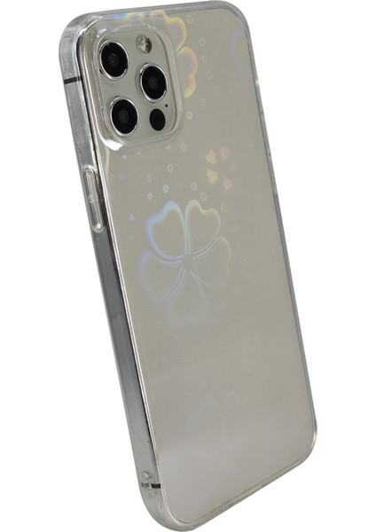 Apple iPhone 12 Pro Max Uyumlu Gölge Neon Desen Arka Koruma Kılıf