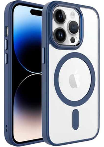 Apple iPhone 14 Pro Uyumlu Soft Akrilik Magsafe Seri Arka Koruma Kılıf