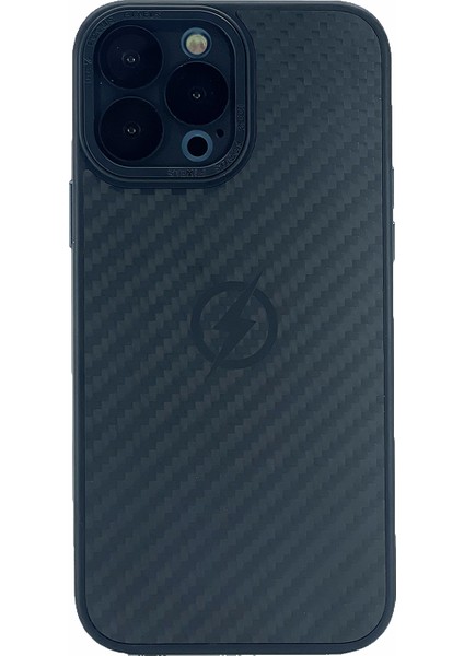 Apple iPhone 13 Pro Max Uyumlu Grand Karbon Seri Arka Koruma Kılıf