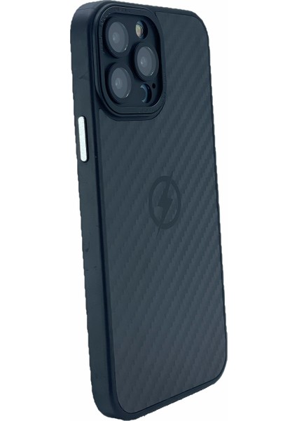 Apple iPhone 13 Pro Max Uyumlu Grand Karbon Seri Arka Koruma Kılıf