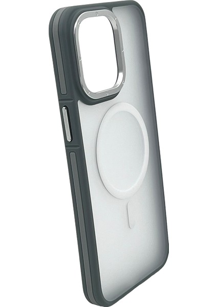Apple iPhone 15 Pro Uyumlu Metal Çerçeveli Skın Frıendly Magsafe Seri Arka Koruma Kılıf fiyatları