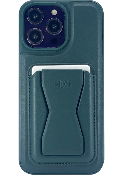 Apple iPhone 13 Pro Uyumlu Deri Purse Seri Arka Koruma Kılıf