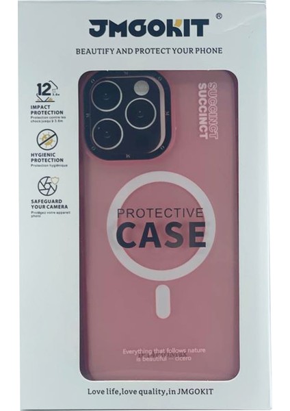 Apple iPhone 15 Pro Max Uyumlu NT-N002 Magsafe Arka Koruma Kılıf