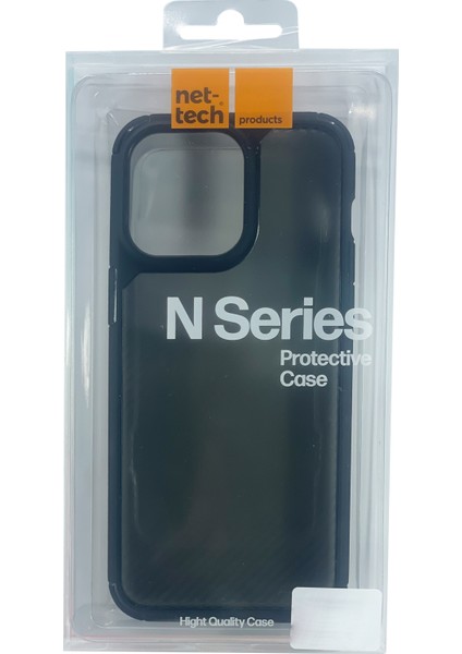 Apple iPhone 15 Pro Uyumlu NT-N003 Carbon Arka Koruma Kılıf