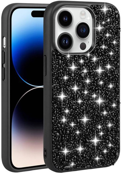 Apple iPhone 14 Pro Uyumlu NT-N016 Taşlı Arka Koruma Kılıf