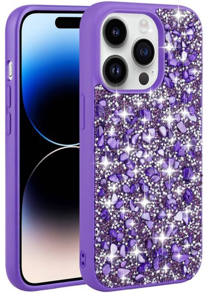 Apple iPhone 14 Pro Uyumlu NT-N016 Taşlı Arka Koruma Kılıf