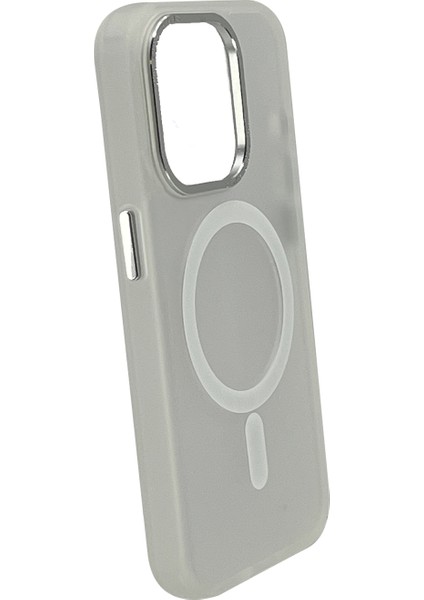 Apple iPhone 15 Pro Uyumlu Metal Kamera Çerçeveli Magsafe Seri Arka Koruma Kılıf fiyatları
