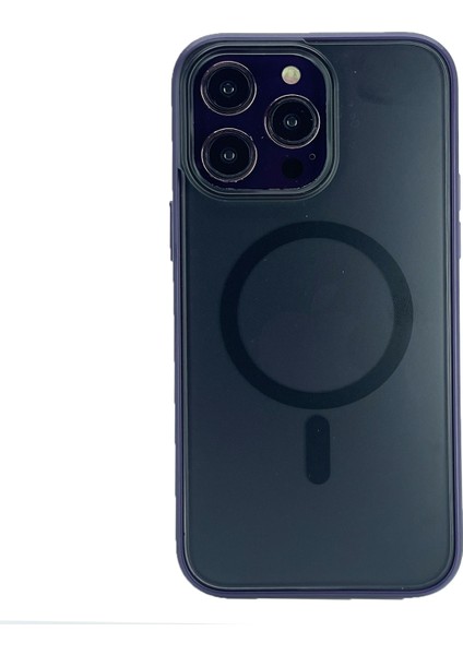 Apple iPhone 14 Pro Uyumlu Flet Magsafe Seri Arka Koruma Kılıf