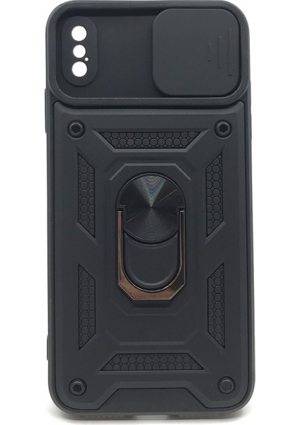 Apple iPhone Xs Max Uyumlu Kızaklı Panzer Seri Arka Koruma Kılıf