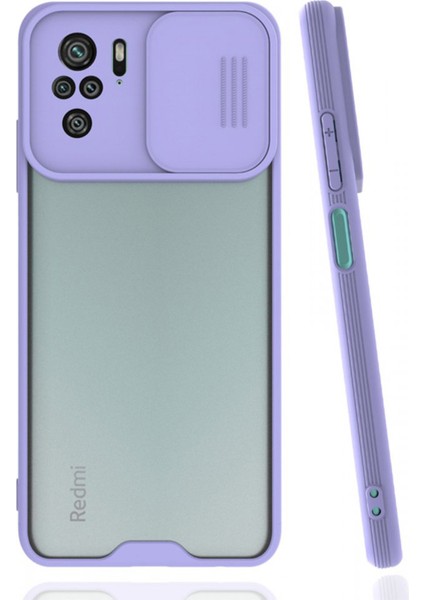 Xiaomi Redmi Note 10 Uyumlu Platin Kamera Kızaklı Arka Koruma Kılıf