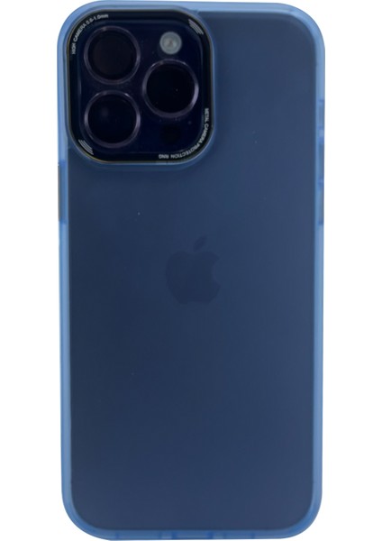 Apple iPhone 14 Pro Uyumlu Mika Renkli Çerçeveli Tuş Seri Arka Koruma Kılıf