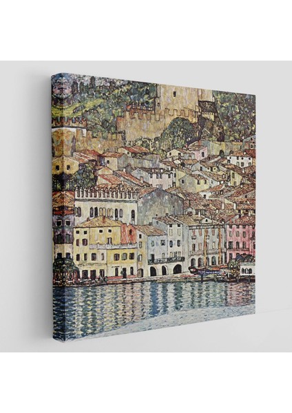 Gustav Klimt Garda Denizi Tablosu - Malcesine Am GARDASEE-8344