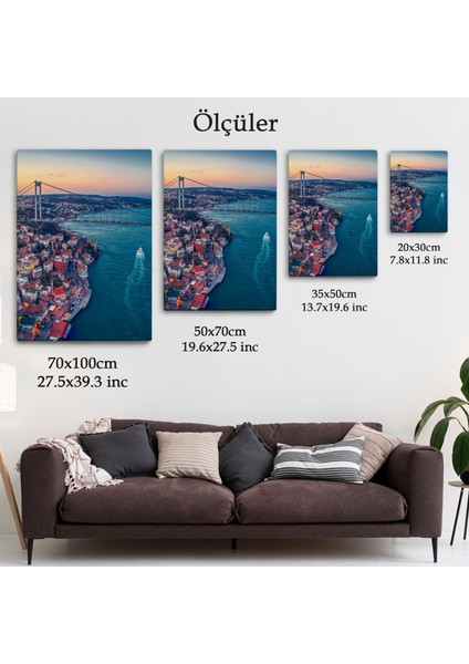 Boğaziçi Kuş Bakışı Dekoratif Kanvas TABLO-5971