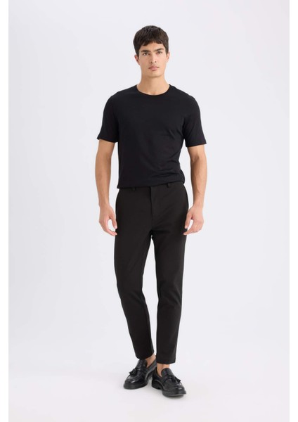 Slim Fit Dar Kesim Bisiklet Yaka Basic Düz Kısa Kollu Tişört M6606AZ24AU fiyatları