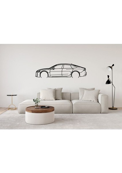 Audi Rs7 2022 Duvar Silüeti Süsü Tablo 2d 50CM 2d 50CM