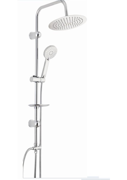 Round Krom Robot Duş Seti