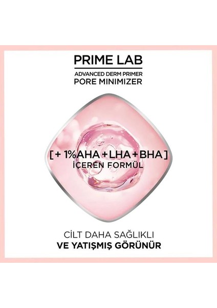 3 Adet Prime Lab 24H Gözenek Küçültücü Makyaj Bazı ve Rosıe indirimleri