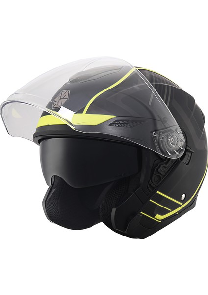 Scoyco- Of-669 Yarım Çene Açılır Kask (Cavalry) fırsatları