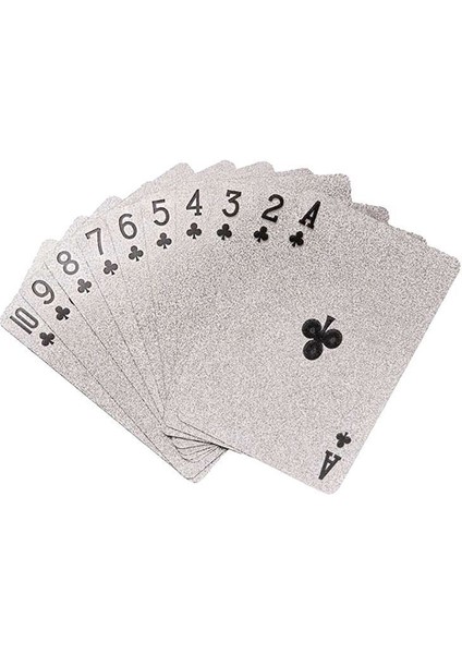 Silver Joker Iskambil Kağıdı Plastik Su Geçirmez Oyun Kağıdı CIN884SLV