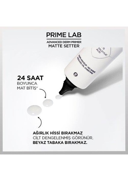 L'Oréal Paris 3 Adet Prime Lab 24H Matlaştırıcı Makyaj Bazı ve Rosıe Pamuk