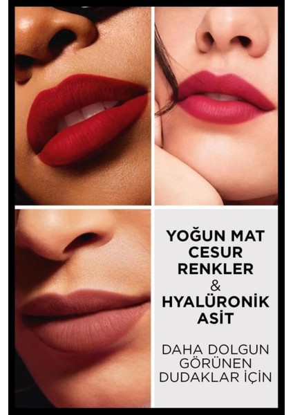 3 Adet Color Riche Colors Of Worth Matte Ruj - 100 Pink Worth It ve Rosıe