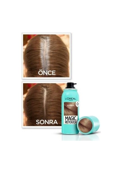 3 Adet Kapatıcı Sprey Kumral 75 ml ve Rosıe Pamuk