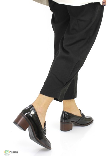 Kadın Hakiki Deri Ortopedik Kalın Topuklu Klasik Ayakkabı M25/KA55 indirimleri