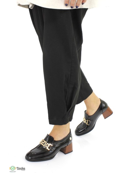 Kadın Hakiki Deri Kalın Topuklu Klasik Ayakkabı M25/KA40 indirimleri