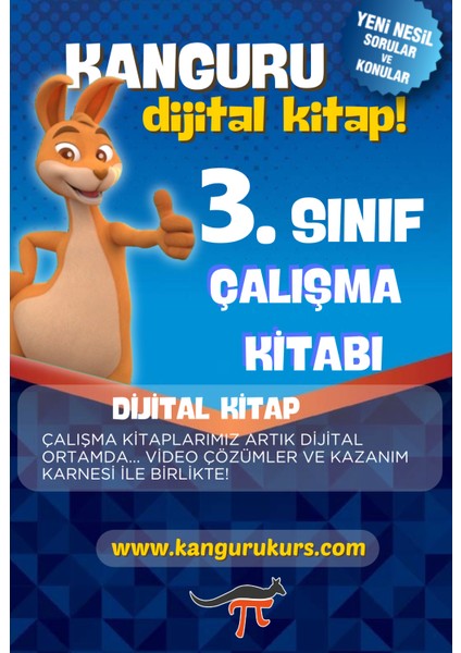 Kanguru Matematik Çalışma Kitabı 3. Sınıf Dijital Format