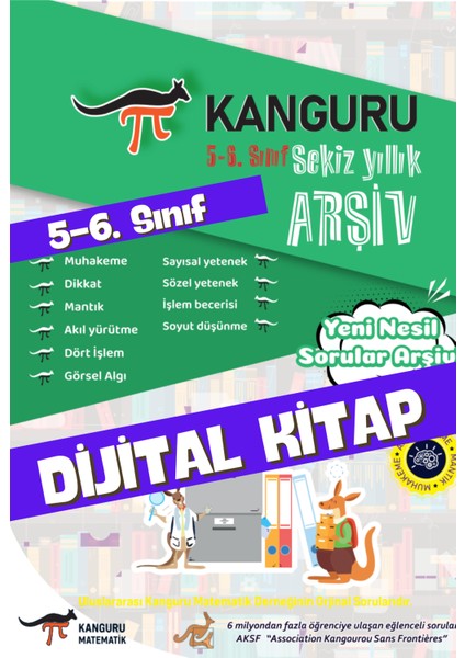 Kanguru Matematik Arşiv- 5-6. Sınıf Çıkmış Sorular - Dijital Format