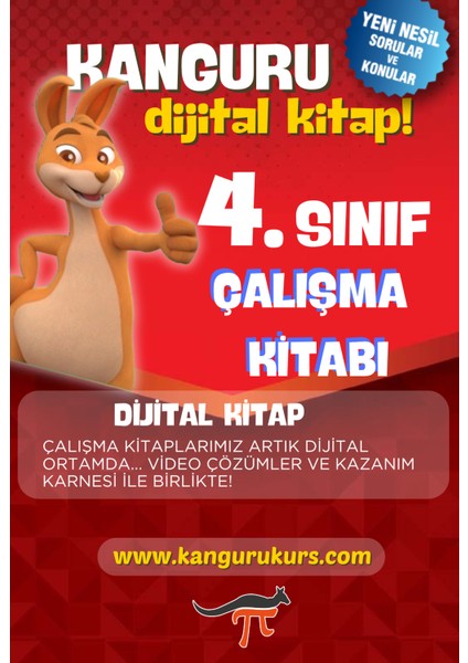 Kanguru Matematik Çalışma Kitabı 4. Sınıf Dijital Format