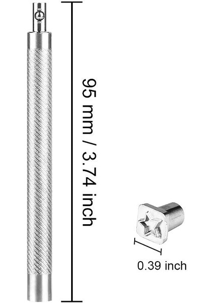 Deri Damgalama Aletleri Seti, 32 Değişik Damgalama Deseni - Deri El Sanatları Araçları