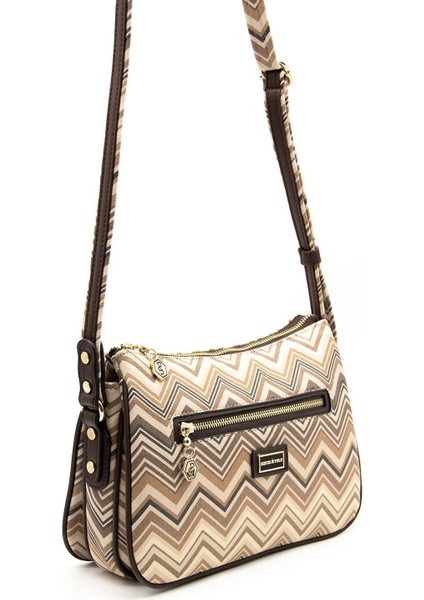 Silver & Polo Nut - Kahve SP818 Kadın Çapraz Çanta modelleri