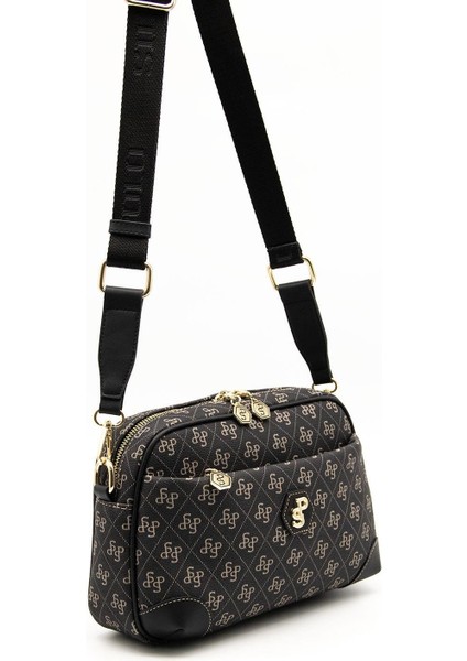 Silver & Polo Füme - Siyah SP1094 Kadın Çapraz Çanta modelleri