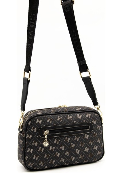 Silver & Polo Füme - Siyah SP1094 Kadın Çapraz Çanta indirimleri