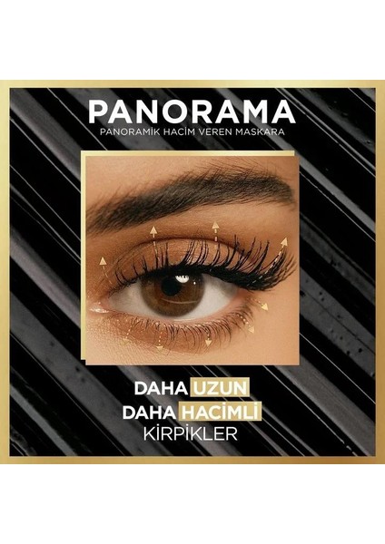 3 Adet Loreal Paris Panorama Siyah Maskara ve Rosıe Pamuk