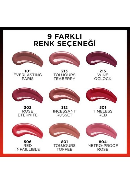 3 Adet Infaillible 24H Kalıcı Likit Ruj & Balm 101 ve Rosıe modelleri