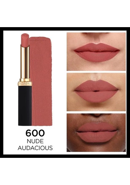 3 Adet Color Volume Matte Ruj - 600 Nude Audacious ve Rosıe