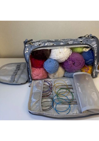 Örgü Çantası, Çok Amaçlı Çanta, Organizer Çanta | Gri Le 36 fiyatları