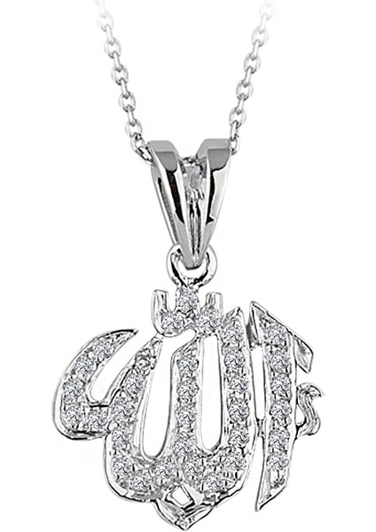 Allah Yazılı Pırlanta Kolye 0401P0024