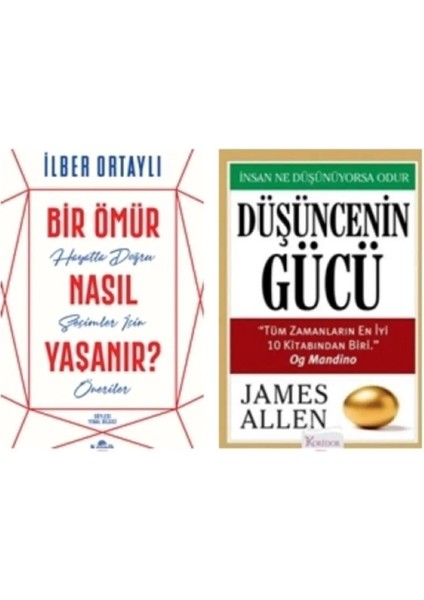 Bir Omur Nasil Yasanir+Dusuncenin Gucu( 2 Lı Set)