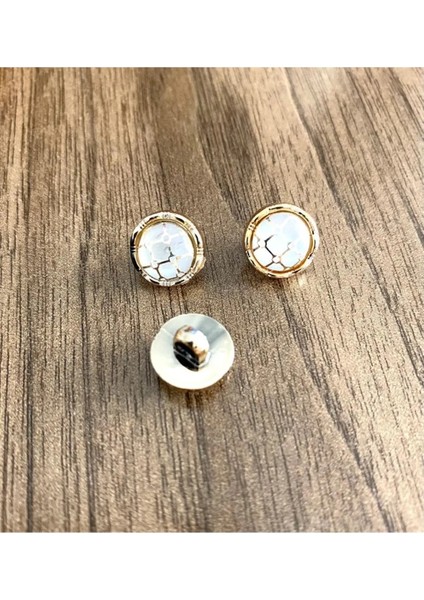 11,5 mm Ayaklı Gold Petek Metalize Taşlı Düğme(15 Adet) fiyatları