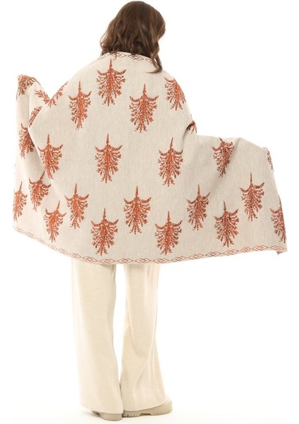 Kadın Çınar Desenli Kalın Omuz Şalı indirimleri