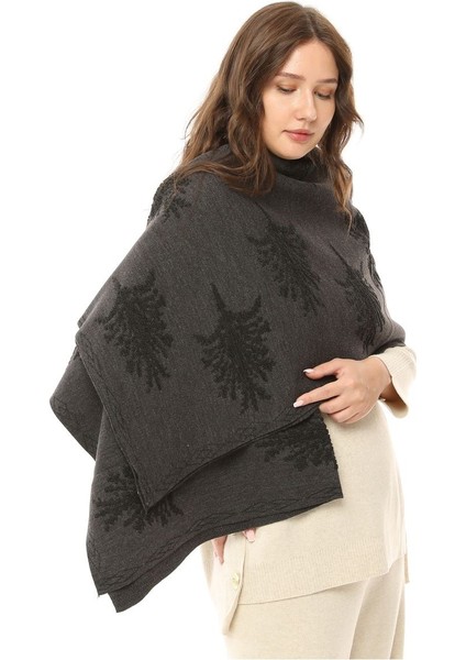 Kadın Çınar Desenli Kalın Omuz Şalı fiyatları