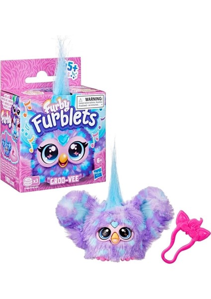 Furblets Groo-Vee Mini Friend, 45+ Ses ve Müzik, 6 Yaş ve Üstü Için Elektronik Peluş