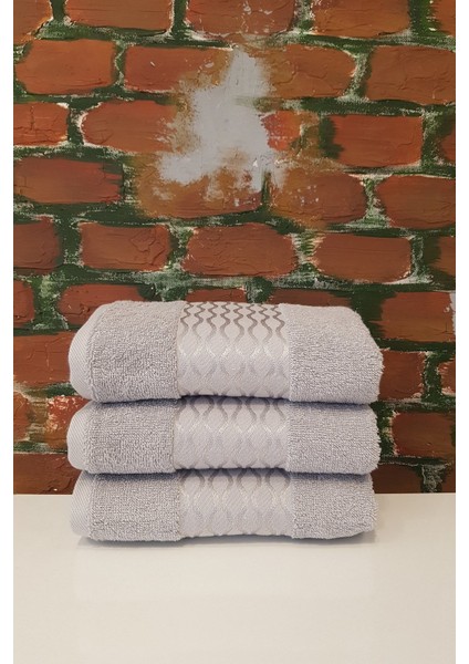 Elissa 3'lü Havlu - Gri
