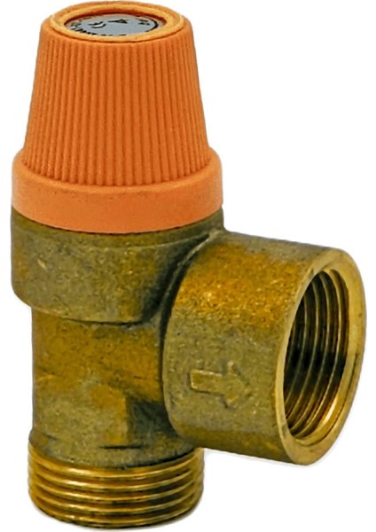8 Bar 1/2" Erkek Sabit Ayarlı Emniyet Ventili 110°C