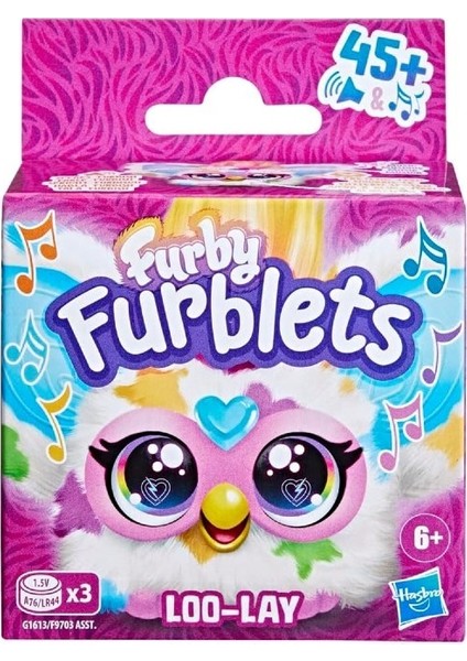 Furblets Loo-Lay Mini Friend, 45+ Ses ve Müzik, 6 Yaş ve Üstü Için Elektronik Peluş