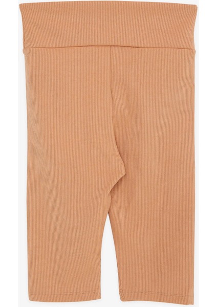 Kız Çocuk Kapri Tayt Armalı Taşlı 9-14 Yaş, Açık Kahverengi fırsatları