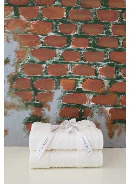 Elissa 2'li Havlu - Krem